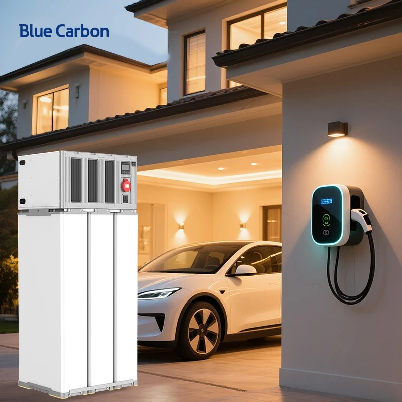 Blue Carbon Lithium Battery With Inverter And Solar Panel 380V Three Phase 18kW All in One Solar Power System high quality
